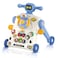 Teknum 3 - IN - 1 Baby Walker / وضع طاولة التعلم / وضع لوحة اللعبة مع لوحة المفاتيح الموسيقية - أزرق