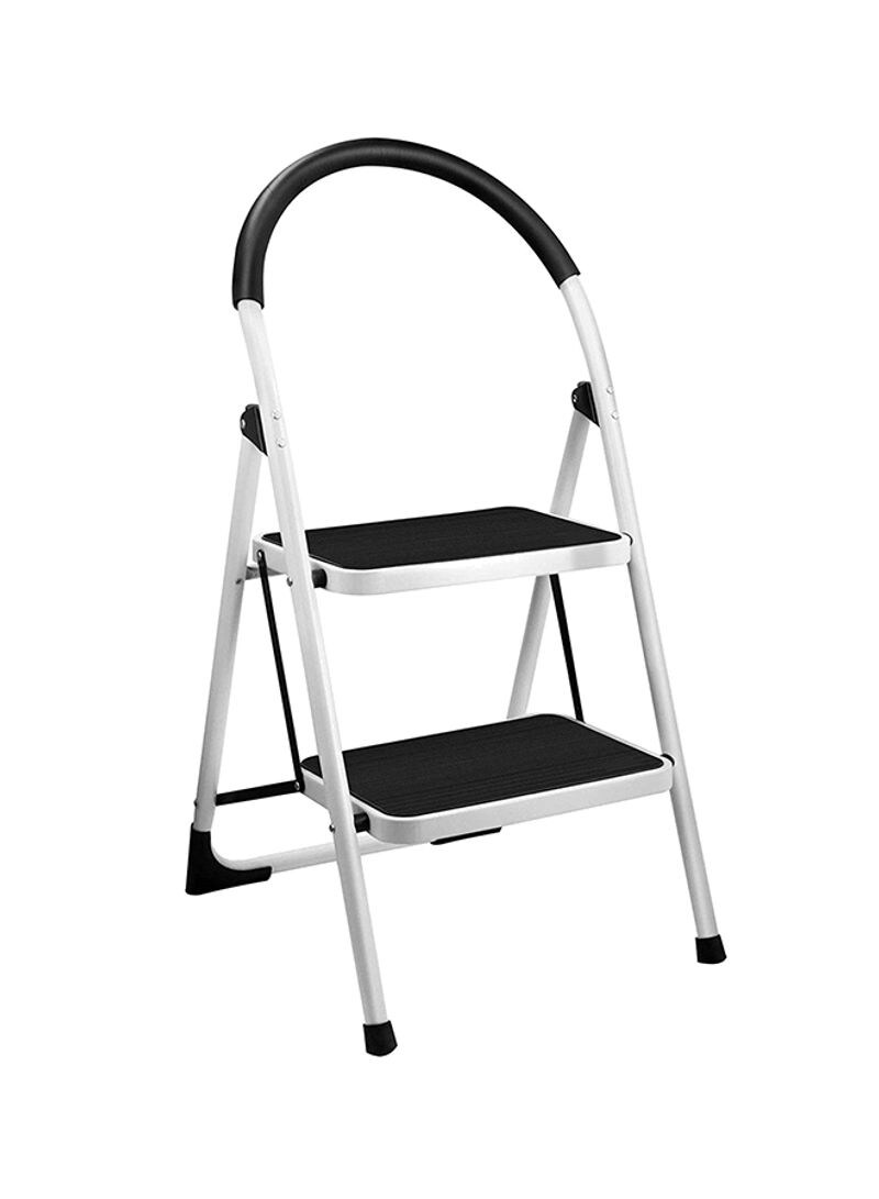 Buy Generic Foldable Step Ladder With Rubber Handgrip White/Black ...