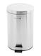 ROYALFORD Pedal Trash Bin Silver/Black