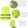 Reflective Jacket High Quality High Visibility Reflect Protective Safety Reflective Jacket with 2 inch Reflector Strips XL (Green)