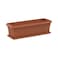 Cosmoplast Planter Exotica Flower Pot With Tray Brown 46cm
