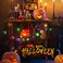 Uaejj Halloween Decorations, Outdoor Halloween String Lights, Hanging Lighted Glowing Wooden Atmosphere Halloween Decorations Lights Battery Operated, (Wooden)