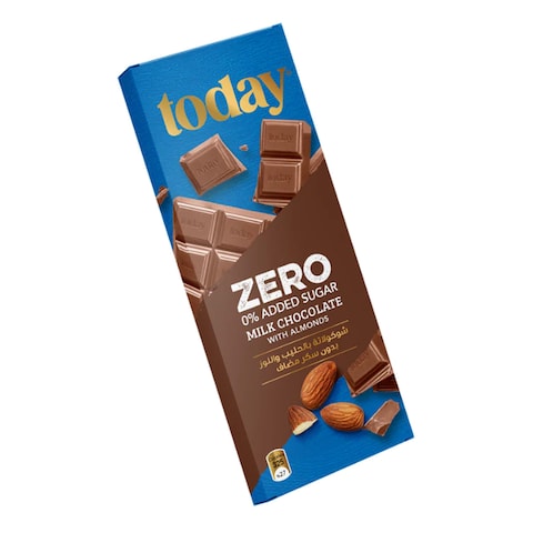 Today Chocolate Dark With Almonds Sugar Free 65GR