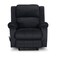 In House Velvet Rocking &amp; Rotating Recliner Chair - Dark Grey - AB02