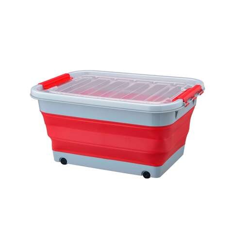 HK FOLDABLE STORAGE BOX RED 65L