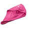 1Chase Terry Hair Towel Wrap, 100% Cotton, Bath Shower Head Towel, Quick Magic Dryer, Fuchsia