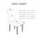 6-Piece Woven Jacquard Stretch Fit Dining Chair Covers Set Cream