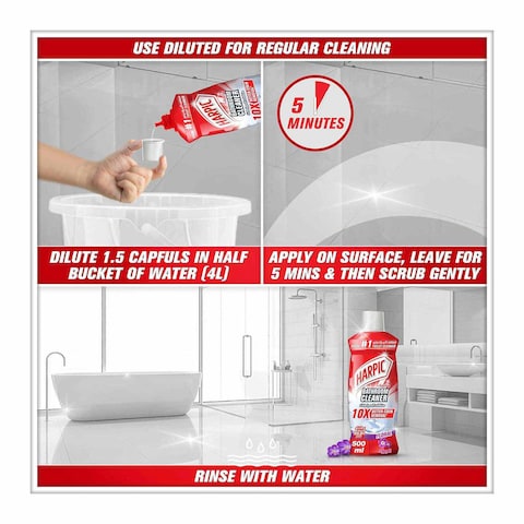 Harpic Bathroom Cleaner, Floral - 500 ml