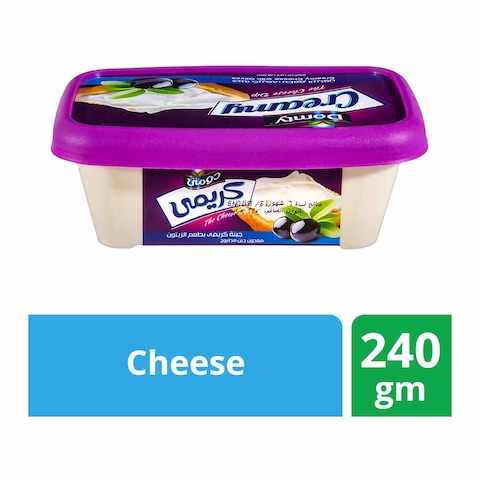 Domty Creamy Cheese With Olives - 220 gm