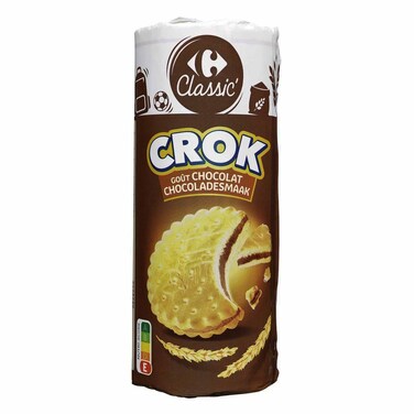 Carrefour  Kids Biscuits Filled With Chocolate 330GR