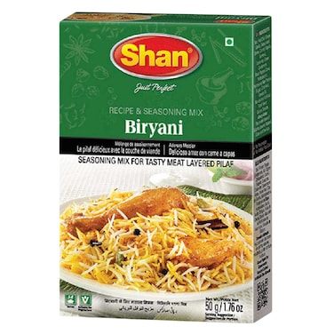 Shan Recipe and Seasoning Mix Spice Biryani Masala 50g