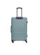 PARA JOHN  3-Piece Hard Side ABS Luggage Trolley Set 20/24/28 Inch Green