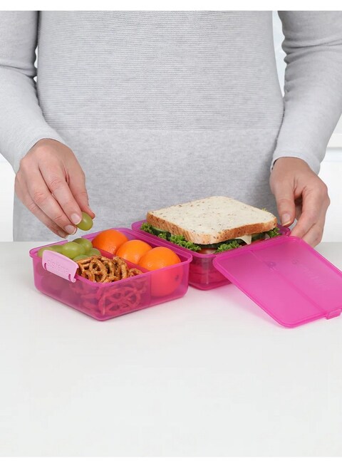 Sistema Lunch Cube Coloured 1.4L Pink