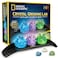 NATIONAL GEOGRAPHIC Crystal Growing Kit - 3 Vibrant Colored Crystals to Grow with Light-Up Display Stand &amp; Guidebook, Includes 3 Real Gemstone Specimens Including A Geode &amp; Green Fluorite