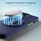 Remson Mag-X Phone Grip Finger Strap Magnetic Phone Kickstand with Silicone Strap Compatible for iPhone 14, 13 Pro/Max/Plus (Blue/Neon Green)
