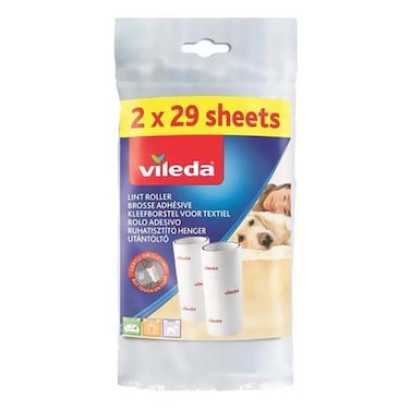 Vileda Lint Roller Refill White 2 PCS