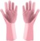 Beaty - Magic Dishwashing Cleaning Sponge Gloves Reusable Silicone Brush Scrubber Gloves Heat Resistant For Dishwashing Kitchen Bathroom Cleaning