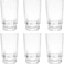 Royalford 6 Pieces Glass Set, Clear