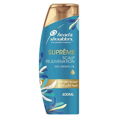 Head And Shoulders Supreme Anti-dandruff Shampoo With Argan Oil For Dry Scalp Rejuvenation - 400 Ml