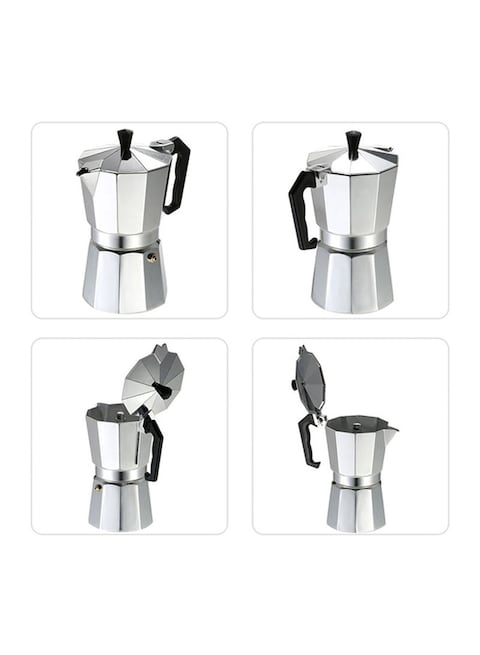 Generic - Aluminium Espresso Percolator Coffee Maker 111253 Silver/Black