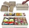 4 in 1 Foldable Storage Box for Underwear Socks Bra Closet Drawer Organizer Home Supplies Fabric Foldable Closet Undergarment Organizer Storage Boxes