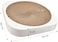 Cat Scratching Plastic Enclosed Cardboard with Catnip, Circular Scratching Box Enclosed in Square Plastic Box, Cat Play, Natural Scratching, Cozy Cat Scratching, Size: L=50cm, W=50cm, H=8cm