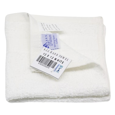 Sil Hand Towel 12 X 12 White