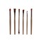 طقم من 6 فرش مستحضرات التجميل العيون ذهبي/ بني - 6-Piece Eye Makeup Brush Set Gold/Brown