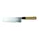 Home Pro Nakiri Knife Silver And Brown 7inch