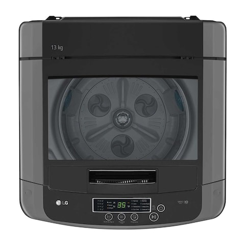 Lg T1364NEHGB Smart Inverter Top Load Washing Machine - 13 Kg - grey