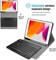 Ntech Procase Keyboard Case For iPad 10.2 (2020 8Th Generation/ 2019 7Th Generation), Protective Smart Cover With Magnetically Detachable Wireless Keyboard For 10.2&quot; iPad 8 / iPad 7 -Black