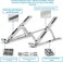 Adjustable Laptop Stand For Desk - Made With Premium Quality Aluminium - Portable Macbook Stand - Compatiable For Every Laptop, Tablet And Book