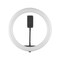 Docooler-10 Inch Desktop LED Video Ring Light Lamp 3 Lighting Modes Dimmable USB Powered with Phone Holder Ballhead Adapter 80cm Light Stand for YouTube Live Video Recording Network Broadcast Selfie