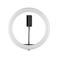 Docooler-10 Inch Desktop LED Video Ring Light Lamp 3 Lighting Modes Dimmable USB Powered with Phone Holder Ballhead Adapter 80cm Light Stand for YouTube Live Video Recording Network Broadcast Selfie