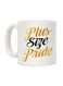 muGGyz Printed Ceramic Coffee Mug White