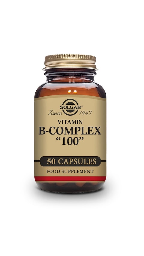 Solgar B-Complex &quot;100&quot; Vegetable Capsules 50&#39;S