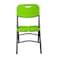 كرسي بلاستيك مينترا بهيكل معدني قابل للطي - أخضر ليموني
