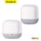 Baseus AeQur V2 Portable Bluetooth TWS Bluetooth 5.0 Wireless 360&deg; Sound Stage Powerful Bass 3EQ Modes Speakers White