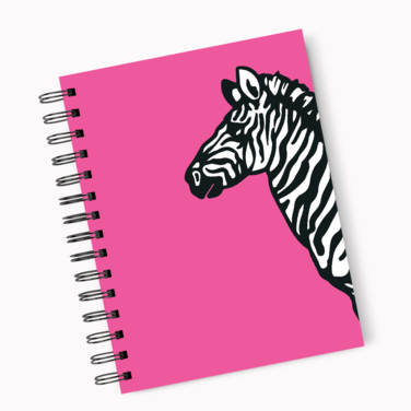 Loud Universe Hardcover Notebook Zebra Spiral Notebook with Premium High Quality Paper A5 Size