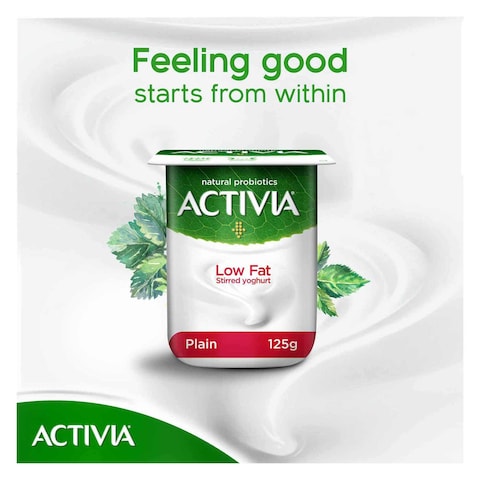 Activia Low Fat Plain Stirred Yoghurt 125g