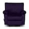 In House Velvet Classic Recliner Chair - Dark Purple - H1