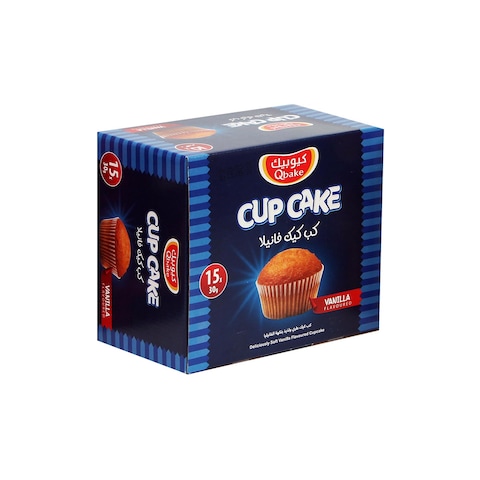 Qbake Cup Cake Vanilla 30gx15&#39;s