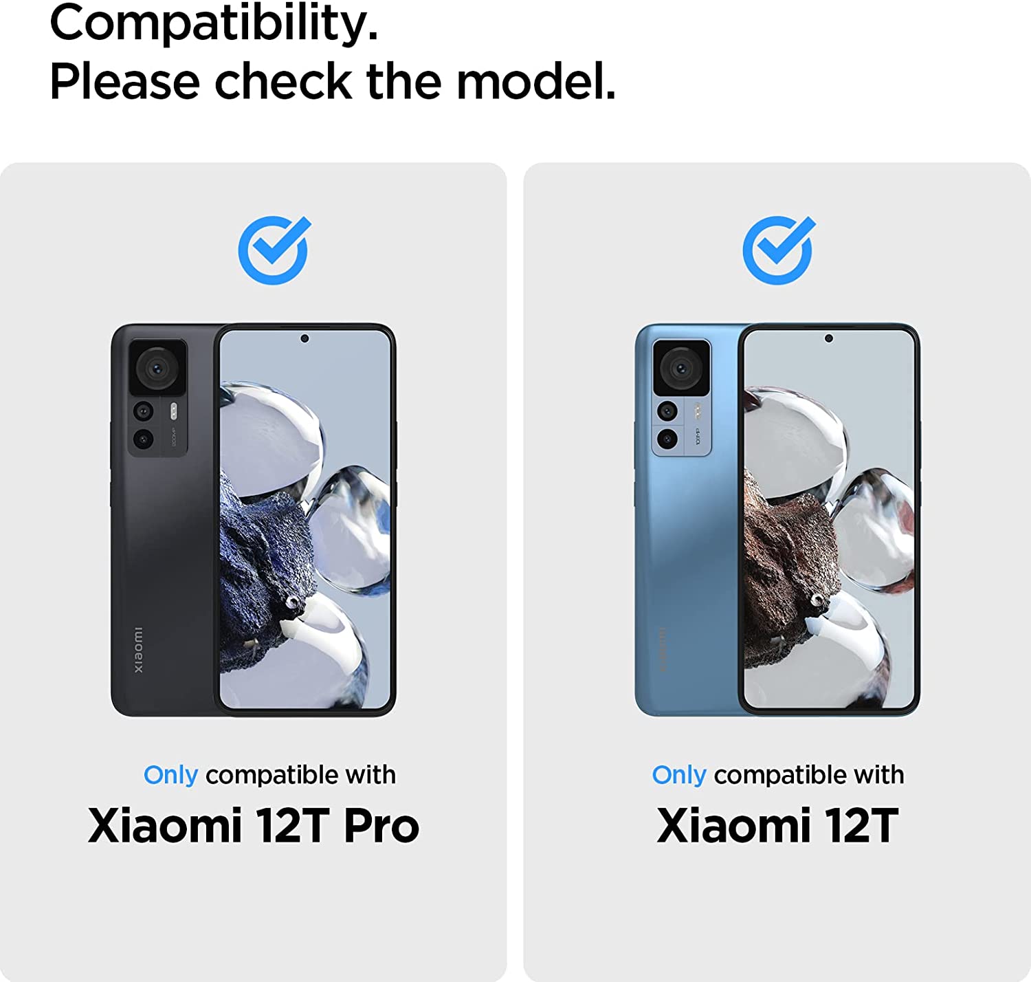 Spigen GLAStR Slim [2 Pack] designed for for Xiaomi 12T and Xiaomi 12T PRO Screen Protector Premium Tempered Glass - [Case Friendly- 2 Pack]