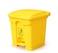 AKC Garbage Bin With Pedal Yellow 30L
