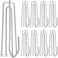 Lavish Window Treatment 4 Prongs Pinch Pleat Drapes Curtain Hooks 10Pcs