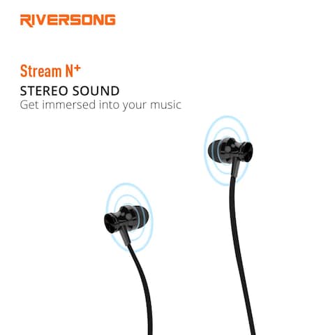RIVERSONG STREAM N+ EA65 EARPHONE BLACK