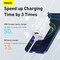 Baseus 20W USB C PD Fast Charger Dual Port Type-C Quick QC3.0 Wall Adapter EU Plug White