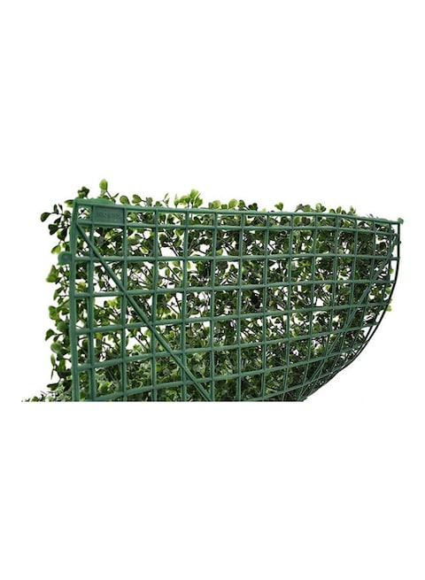 2-Piece Panels Artificial Hedge Fence Privacy Screen Lawn Green