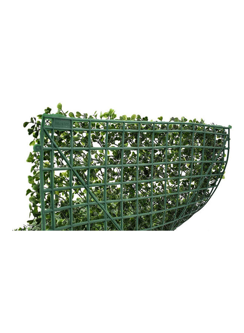 2-Piece Panels Artificial Hedge Fence Privacy Screen Lawn Green