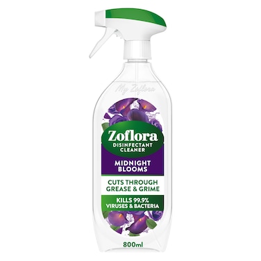 Zoflora Multipurpose Disinfectant Cleaner Trigger Spray Midnight Blooms 800ml